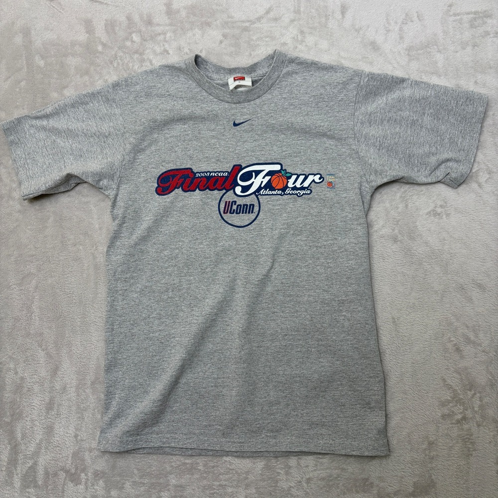 Vtg UConn Huskies Women's NCAA Final Four 2003 Atlanta GA Nike Tee S made in USA